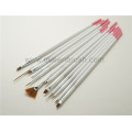 High Quality 12PCS UV Gel Wooden Nail Arts Brush Set